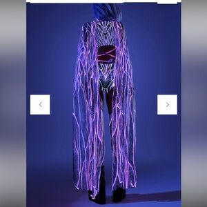 CandyCatz magenta burst mesh wings